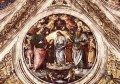 Christus zwischen dem Täufer und dem Satan verkleidet als alter Mann 15078 Religion Pietro Perugino